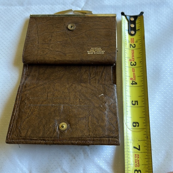 Vintage Buxton Side Saddle Leather Made in Canada Wallet & Change Carrier - Picture 4 of 4